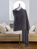 100% Cashmere Longcho /Poncho / Shawl / Open Tunic