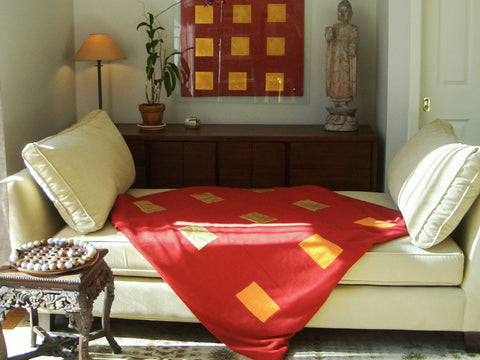 Cashmere Red Truth Throw